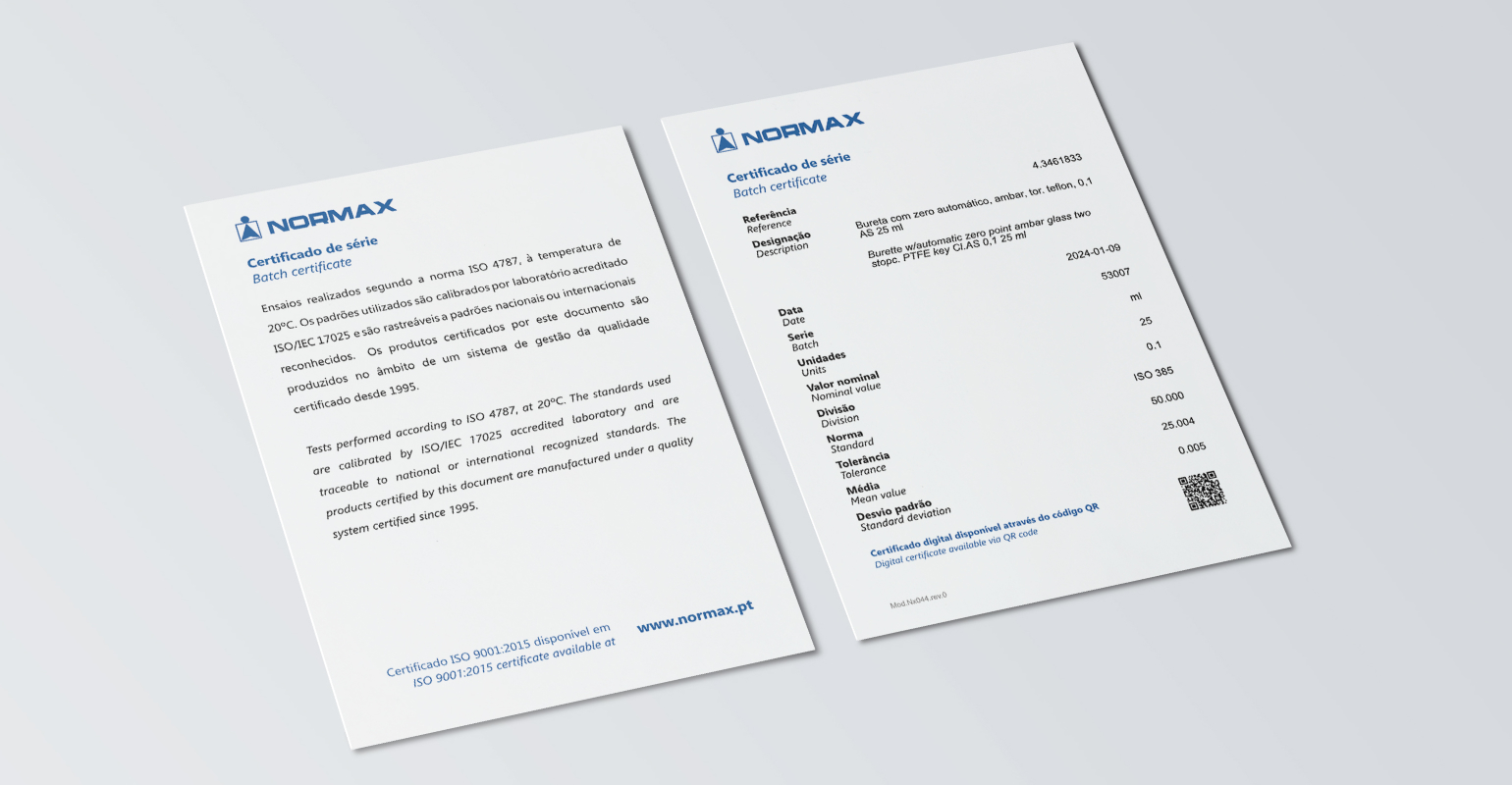 Alterações aos certificados de série