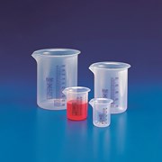 Copo forma baixa PP, grad. azul, 500 ml