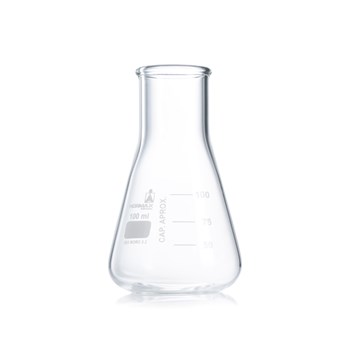 Balão Erlenmeyer boca larga 25 ml