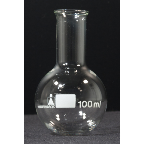 Matraz fondo redondo cuello normal 50 ml | Normax - Fábrica de Vidros ...