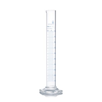 Measuring cylinder. blue printing. class A Normax 25 ml